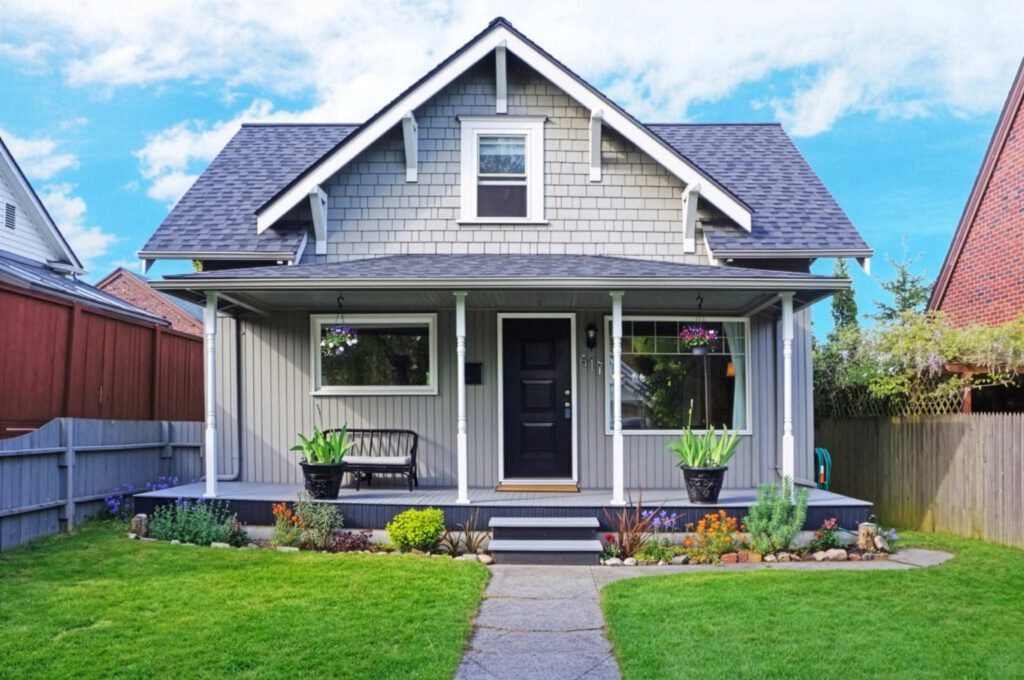 Residential home with front porch